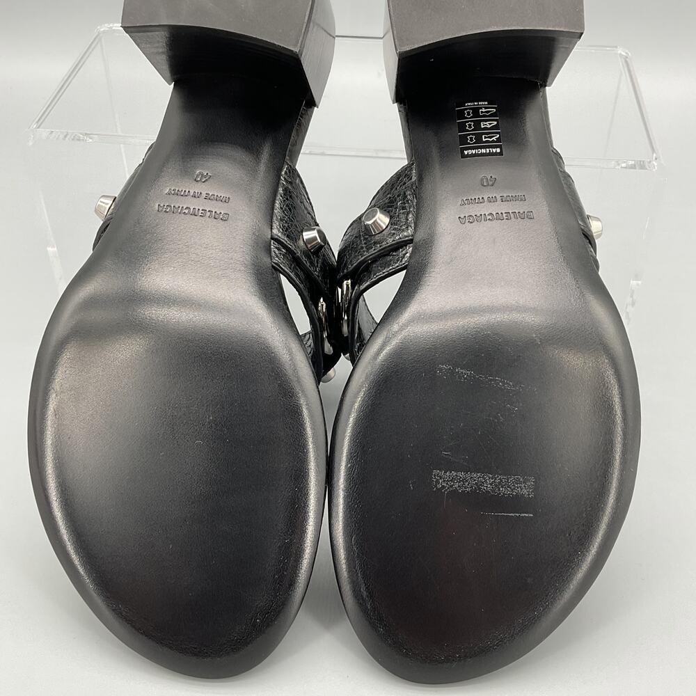 NEW Balenciaga Women’s City Thong Sandals Black Size US 10C/IT 40C - Picture 11 of 11